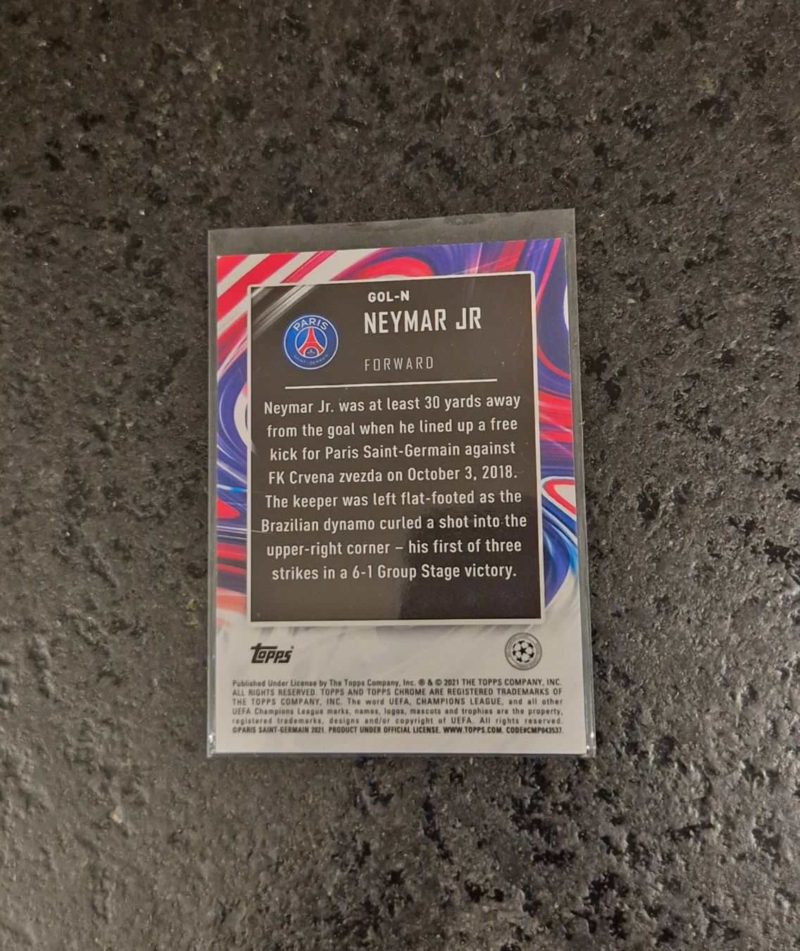 Topps Carte collezionabili: Neymar Jr. - PSG - Topps – Nuovo (secondo la descrizione) da Burg AG venduto da Danoe 1