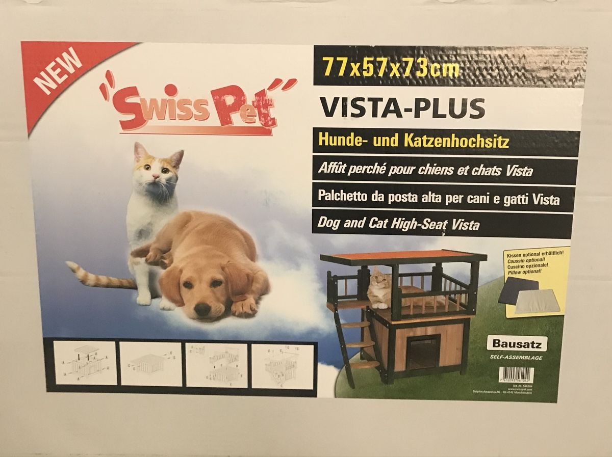 Swisspet Gabbie, trasporto & Sicurezza: Hunde- und Katzenmöbel Hochsitz swisspet – Nuovo e nell'imballaggio originale da Hefenhofen venduto da Hallo5 1