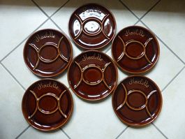 Raclette lot de 6 assiettes Made in France