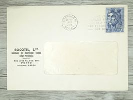 TR100 Enveloppe + Timbre Portugal 1955