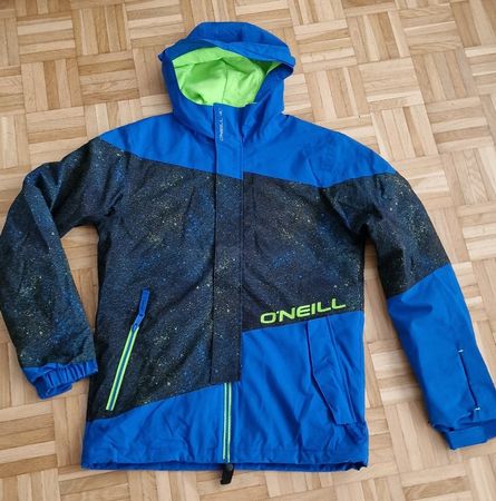 O'Neill Skijacke , wie neu Gr. 176 blau/neongrün