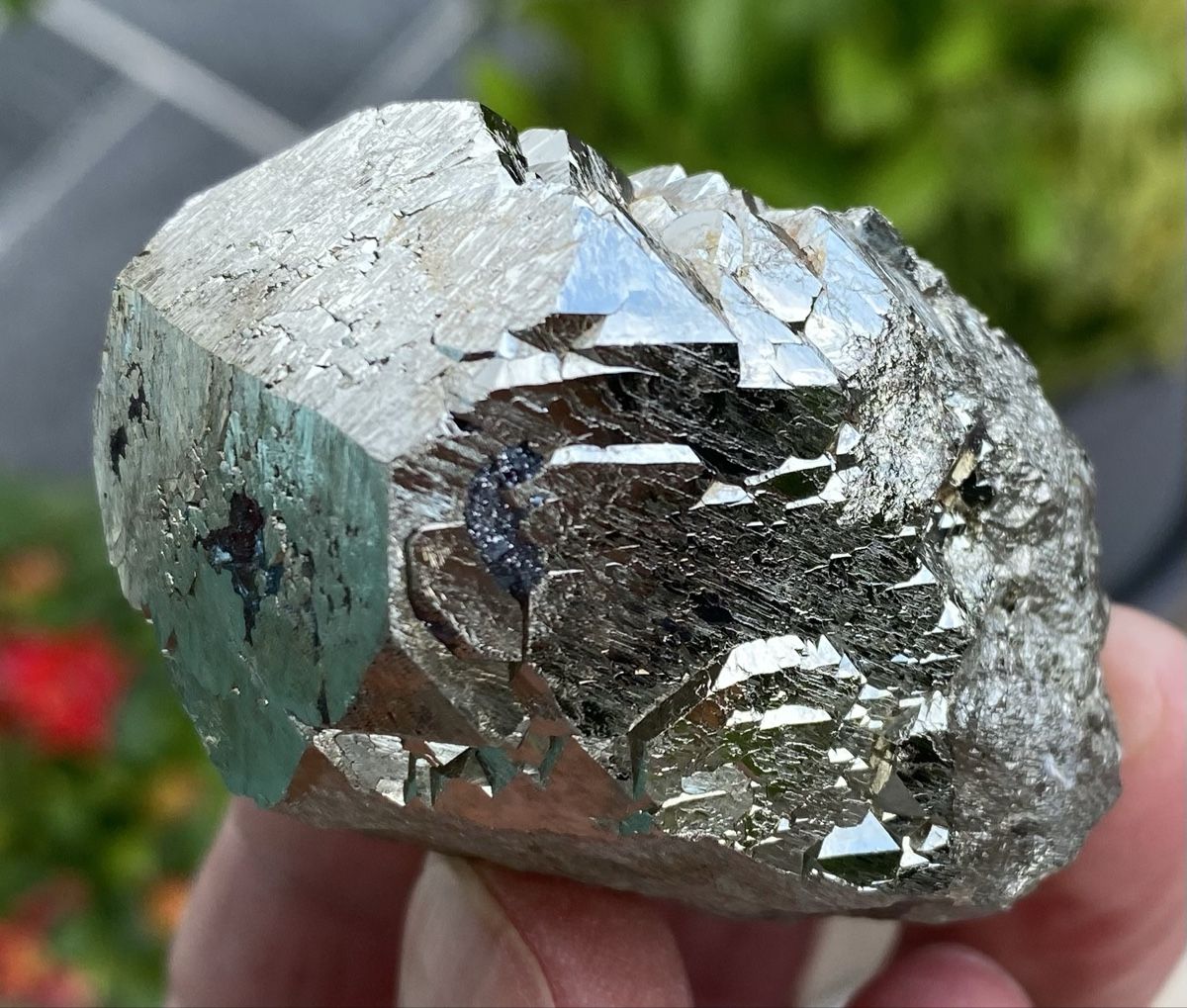 Mineralien & Heilsteine: Schöne Pyrit Spitze mit wenig Hämatit  – Gebraucht aus Selzach von 321compac 7