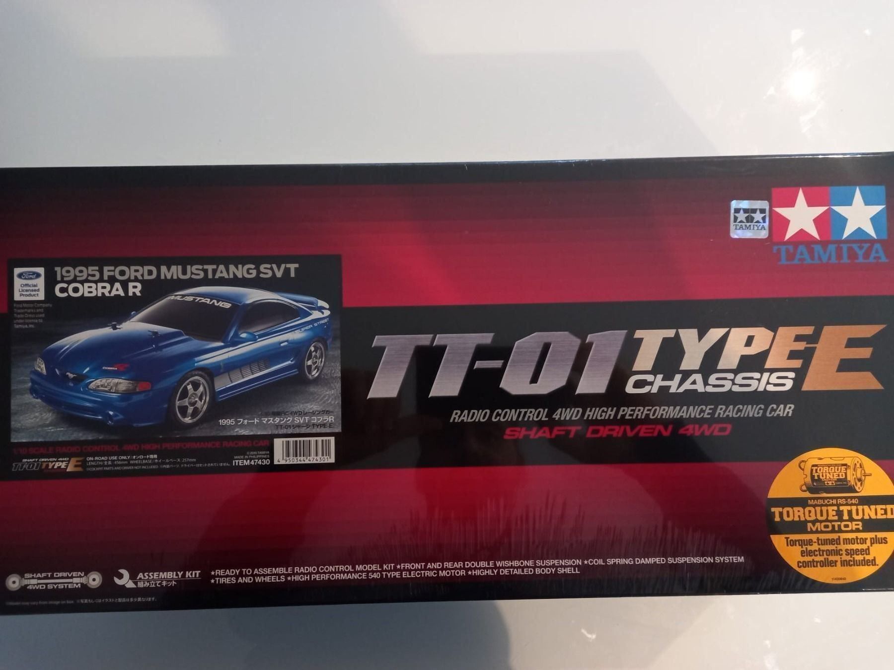 Tamiya Modellismo RC: Tamiya Ford TT-01 Type e Mustang SVT Cobra R – Nuovo e nell'imballaggio originale da Au (SG) venduto da mavi4114 1
