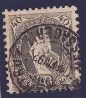 Nr 69C oblitération PORRENTRUY (JU) (SBK 150.-)