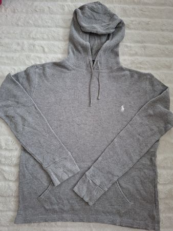 Polo Ralph Lauren swett gauffre homme gris chiné - Taille M