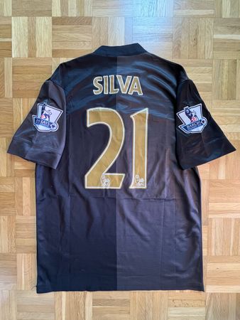 Original David Silva Manchester City 2013/14 Trikot M