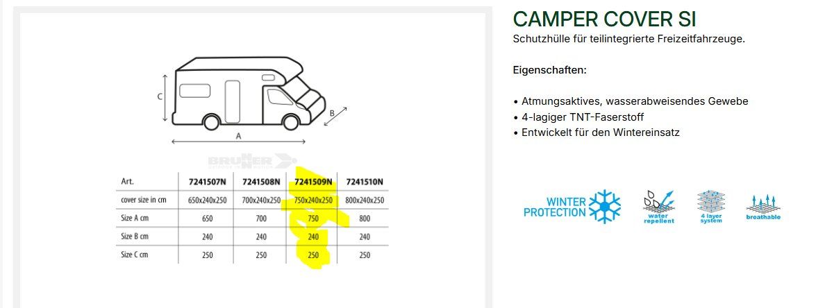Coperture & Stuoie termiche: Wohnmobil Schutzhülle – Usato da Eichberg venduto da Frrw 2