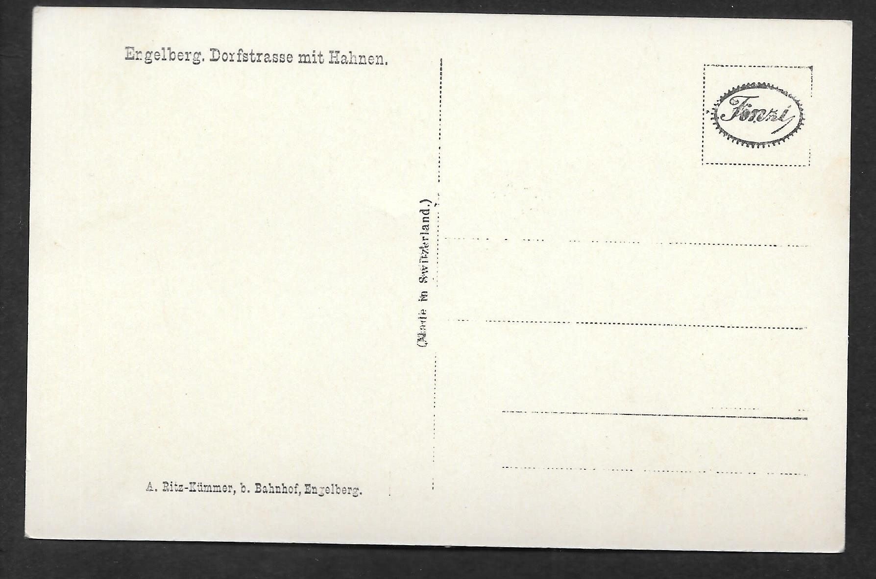 Cartoline postali: Engelberg Dorfstrasse mit Hahnen – Usato da Olten venduto da clotaldi 1