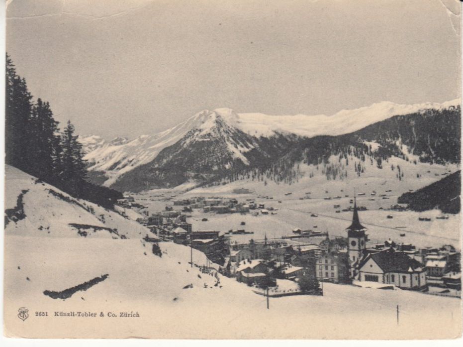 Ansichtskarten: Davos ca. 1910 – Gebraucht aus Bürglen TG von StampGraf