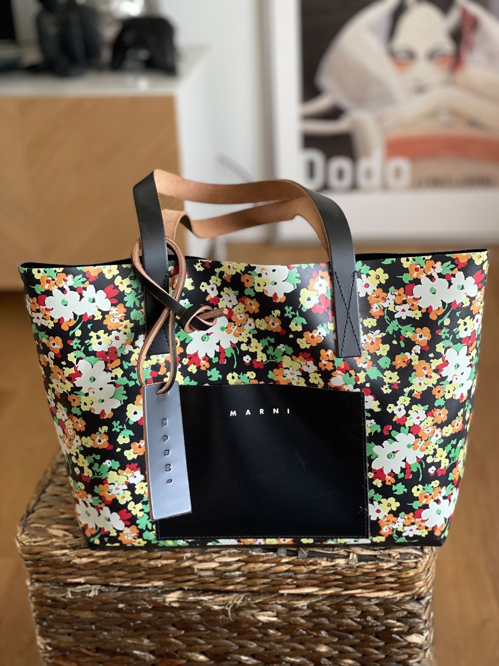 Marni Borse da donna: MARNI TOTE BAG WITH FLORAL PATTERN w. Neu – Usato da Felben-Wellhausen venduto da begean