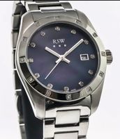 NEU!RSW Diamond,Autom.Blau, 24St/0.16ct, 2J.Gar.Zertifikat