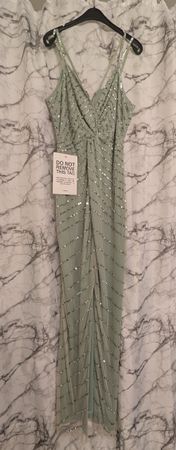 Elegantes Abendkleid, mintgrün, Grösse 38, neuwertig!