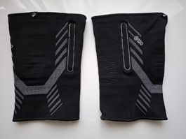 2x Knee support with lateral polyamide reinforcements