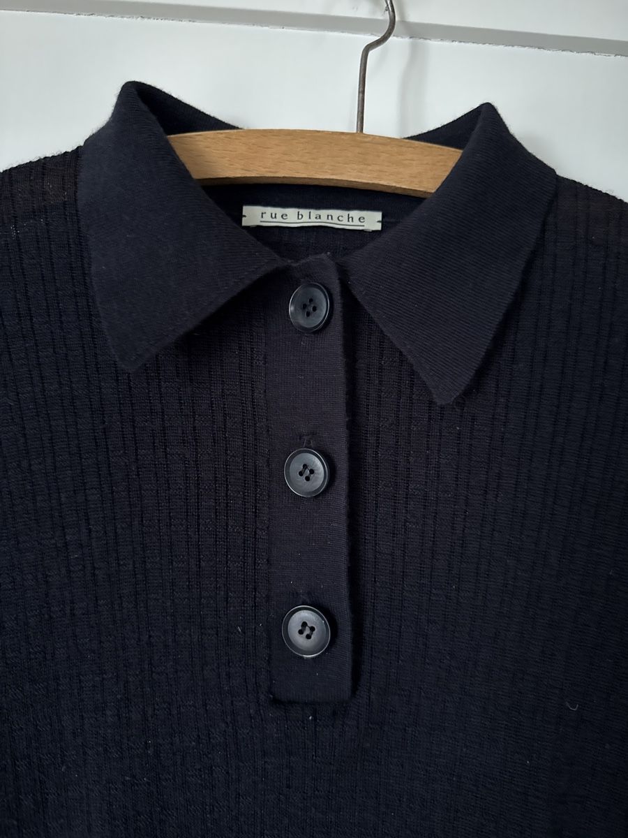 Maglioni & Felpe: Rue Blanche Strickpullover Polo schwarz, Grösse 36 / S – Usato da Bern venduto da nelke08 1