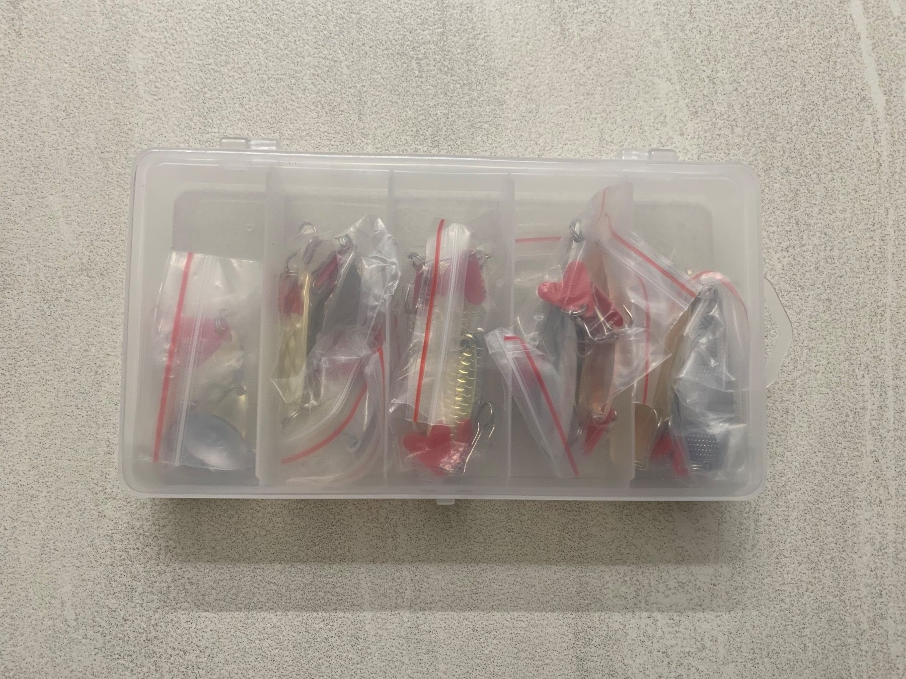 Köder: Angelköder Blinker, Löffeli 20 Stk. gold, silber, bronze – Neu und originalverpackt aus Aarburg von 2..0 3