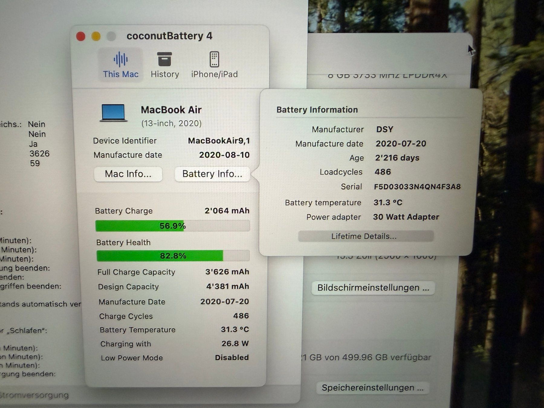 Apple Notebooks: Macbook Air 2020 Model A2179 – Gebraucht aus Au SG von bah_6f5w 8