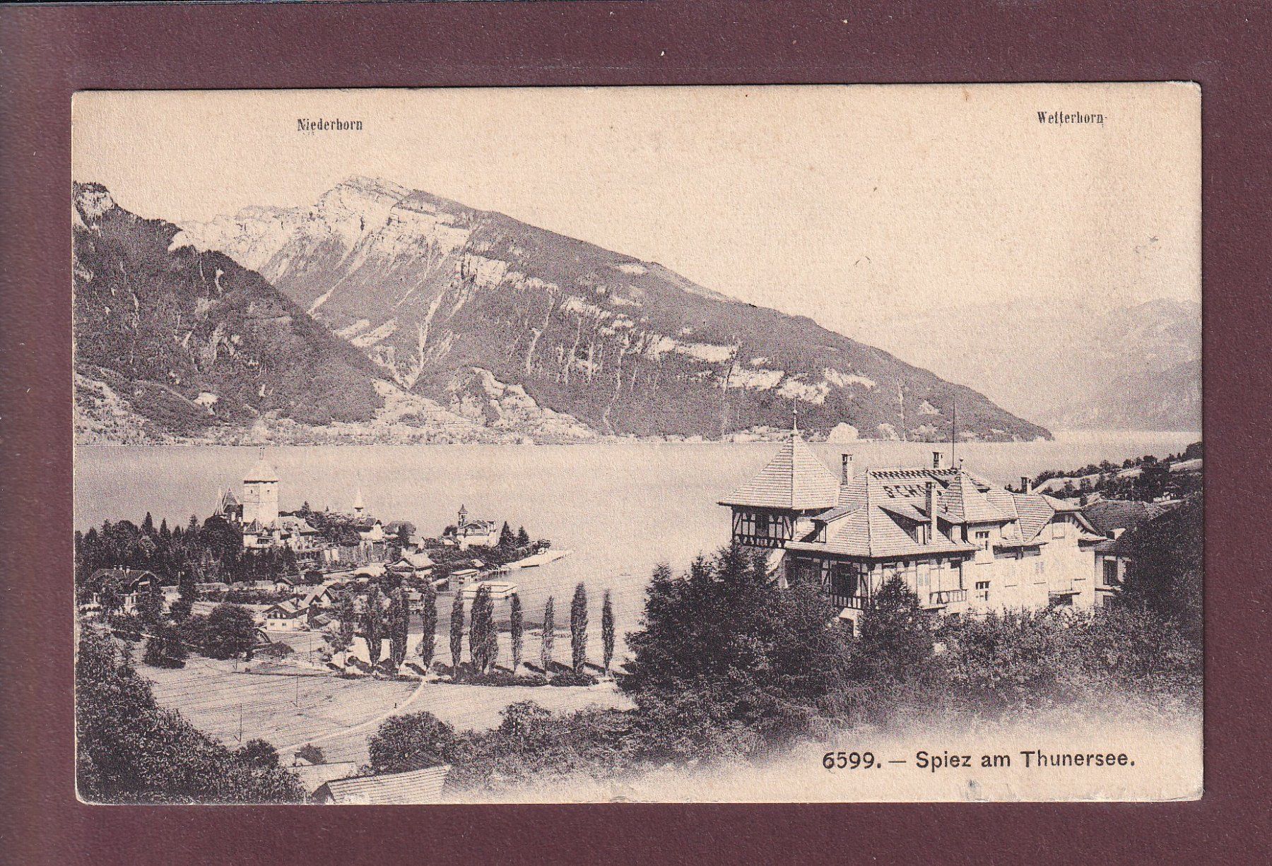 Ansichtskarten: SPIEZ am Thunersee – Gebraucht aus Pully von nicecards