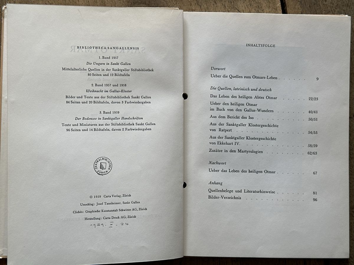 Libri: Sankt Otmar – Usato da Berschis venduto da Vild1 1