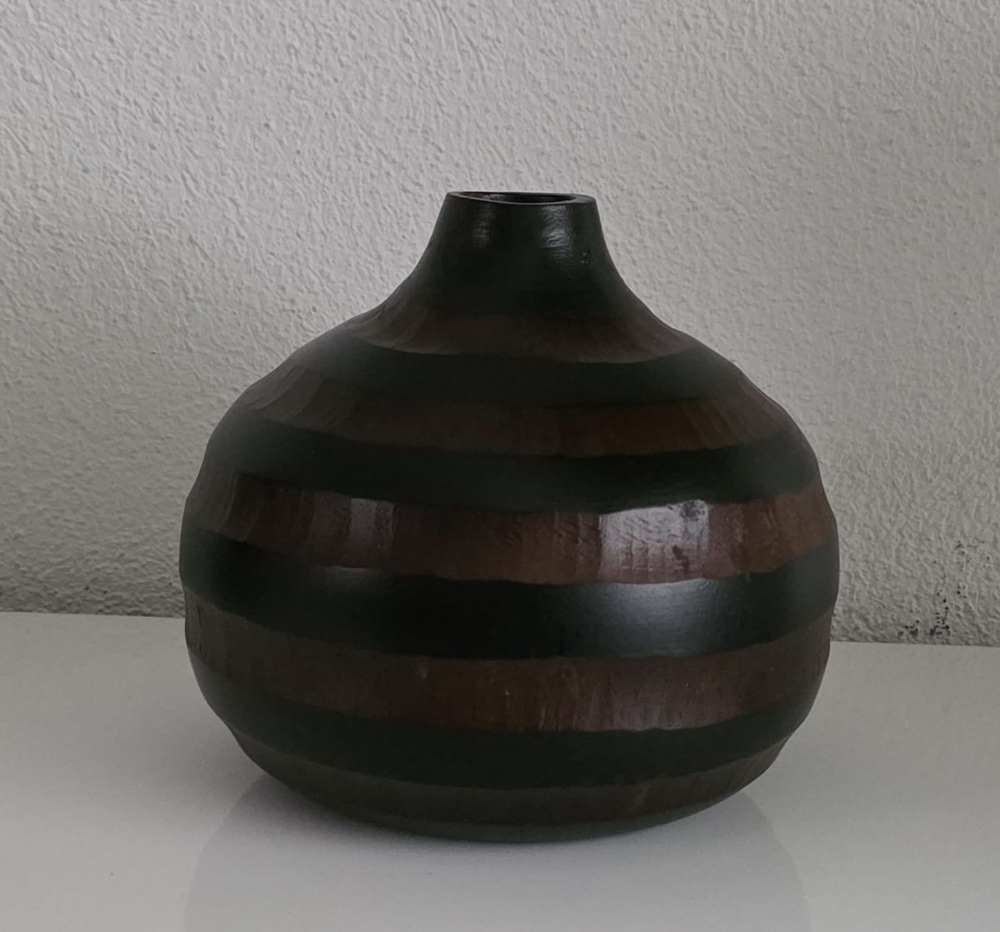 Vasi & Recipienti: Deko Vase, Holz, gestreift, ca. 18cm hoch – Usato da Rheinsulz venduto da Dred 2