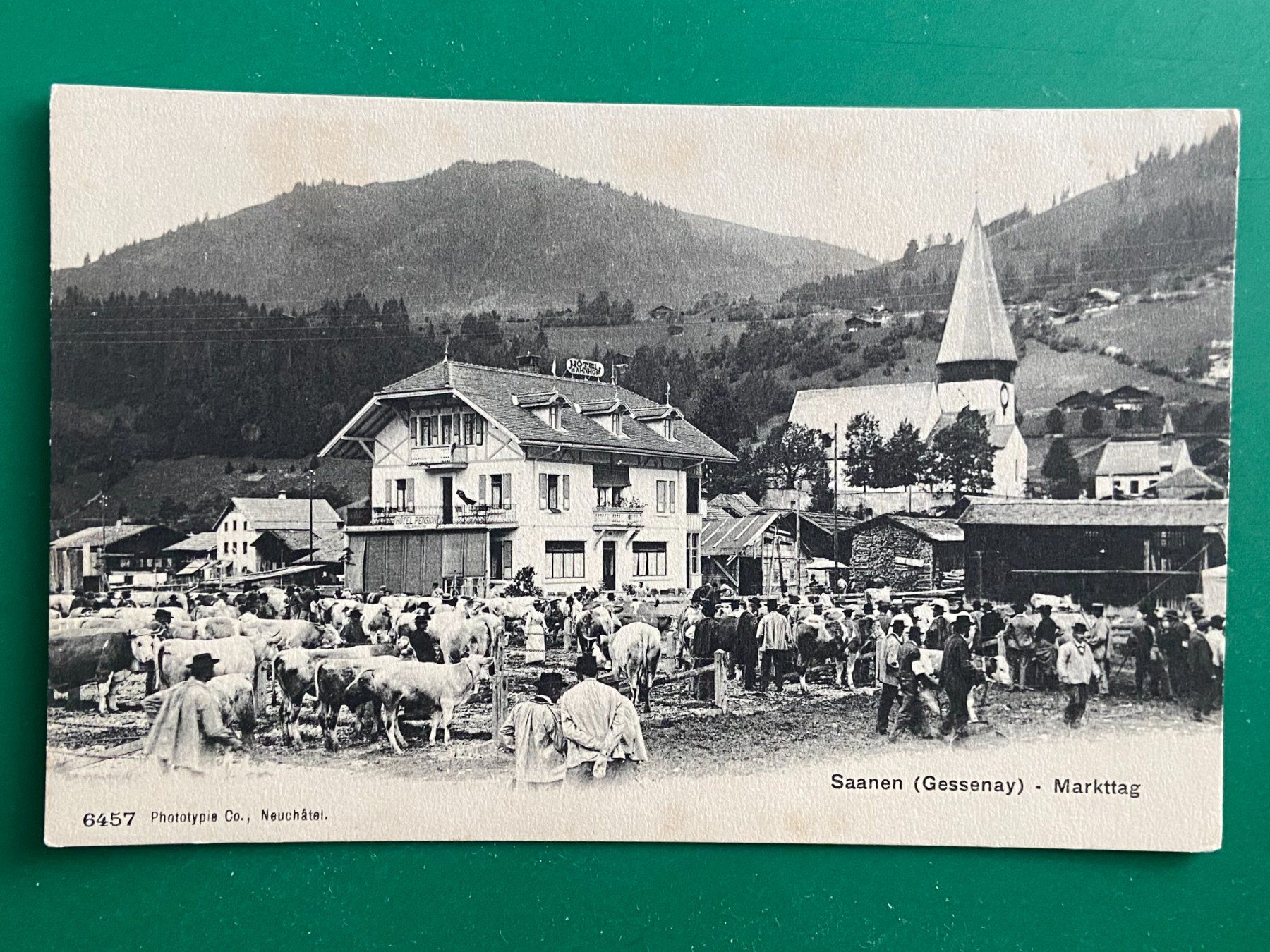 Cartoline postali: Saanen - Markttag - belebt !!! – Usato da Steg VS venduto da danwer74