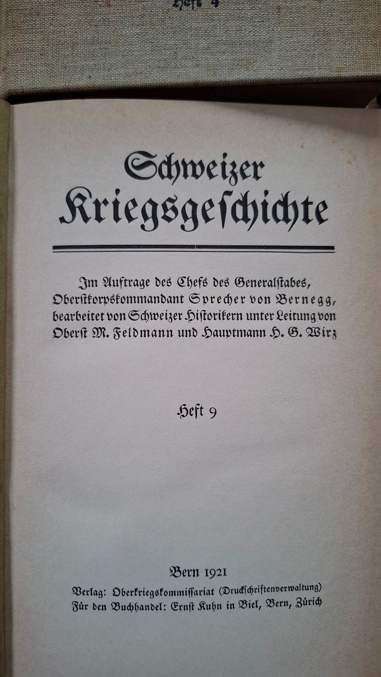 Libri: Schweizer Kriegsgeschichte Band 1-4 – Usato da Effretikon venduto da pelemivella 7