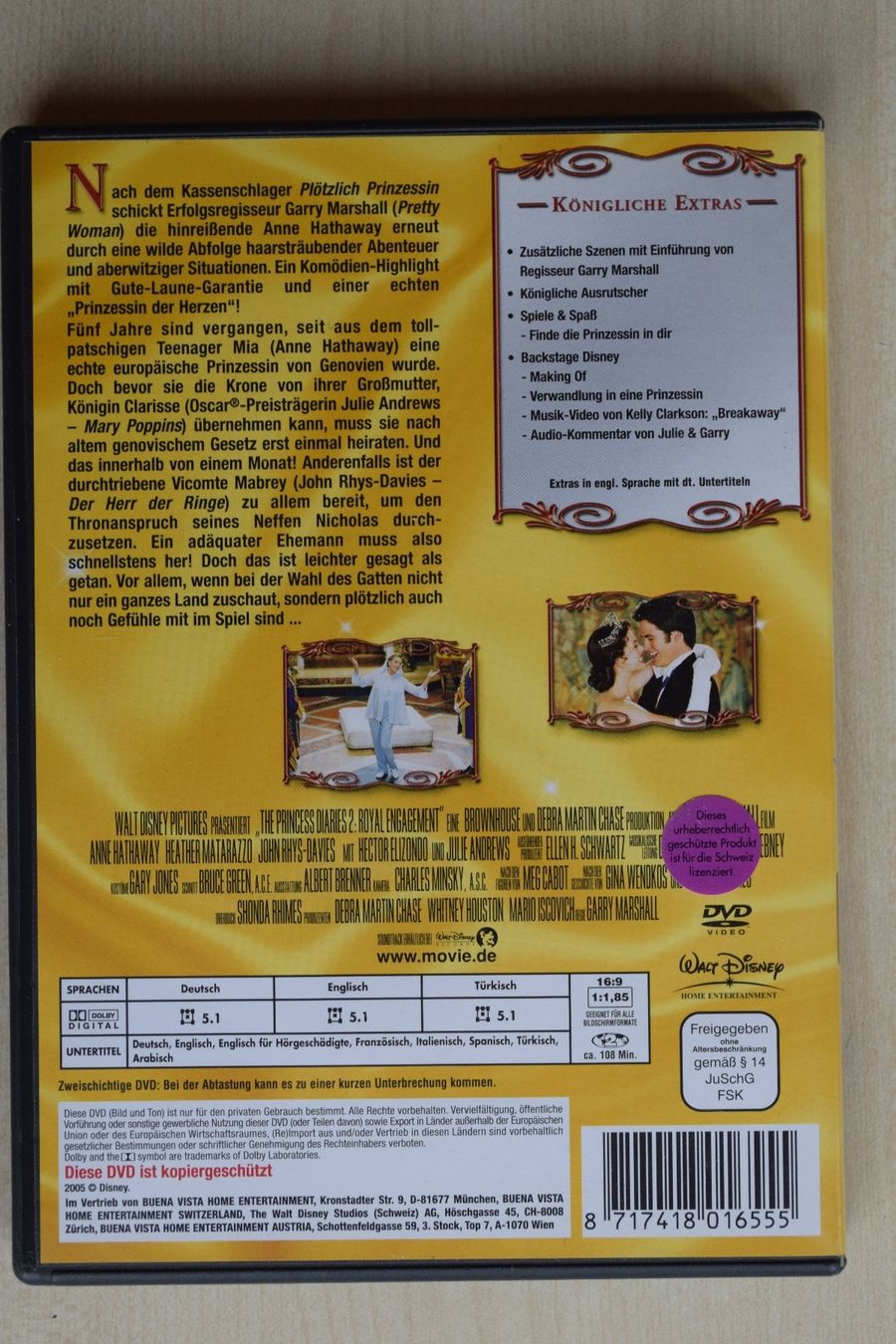 Alle DVDs: PLÖTZLICH PRINZESSIN 2 (221) – Gebraucht aus Reutigen von DONDON55 1