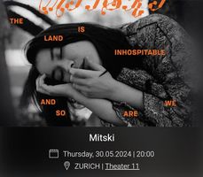 Mitski / 30.05. / Zürich / 2 Sitzplatz - Tickets