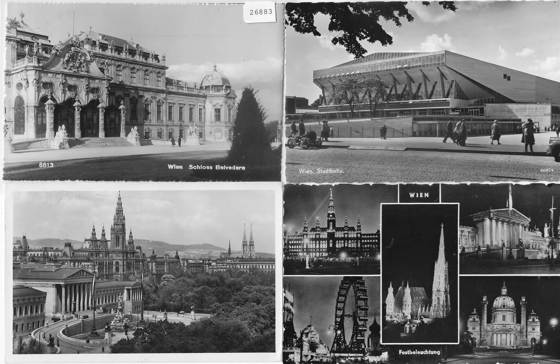 Cartoline postali: 4 AK Wien – Usato da Ettingen venduto da Kartenplanet