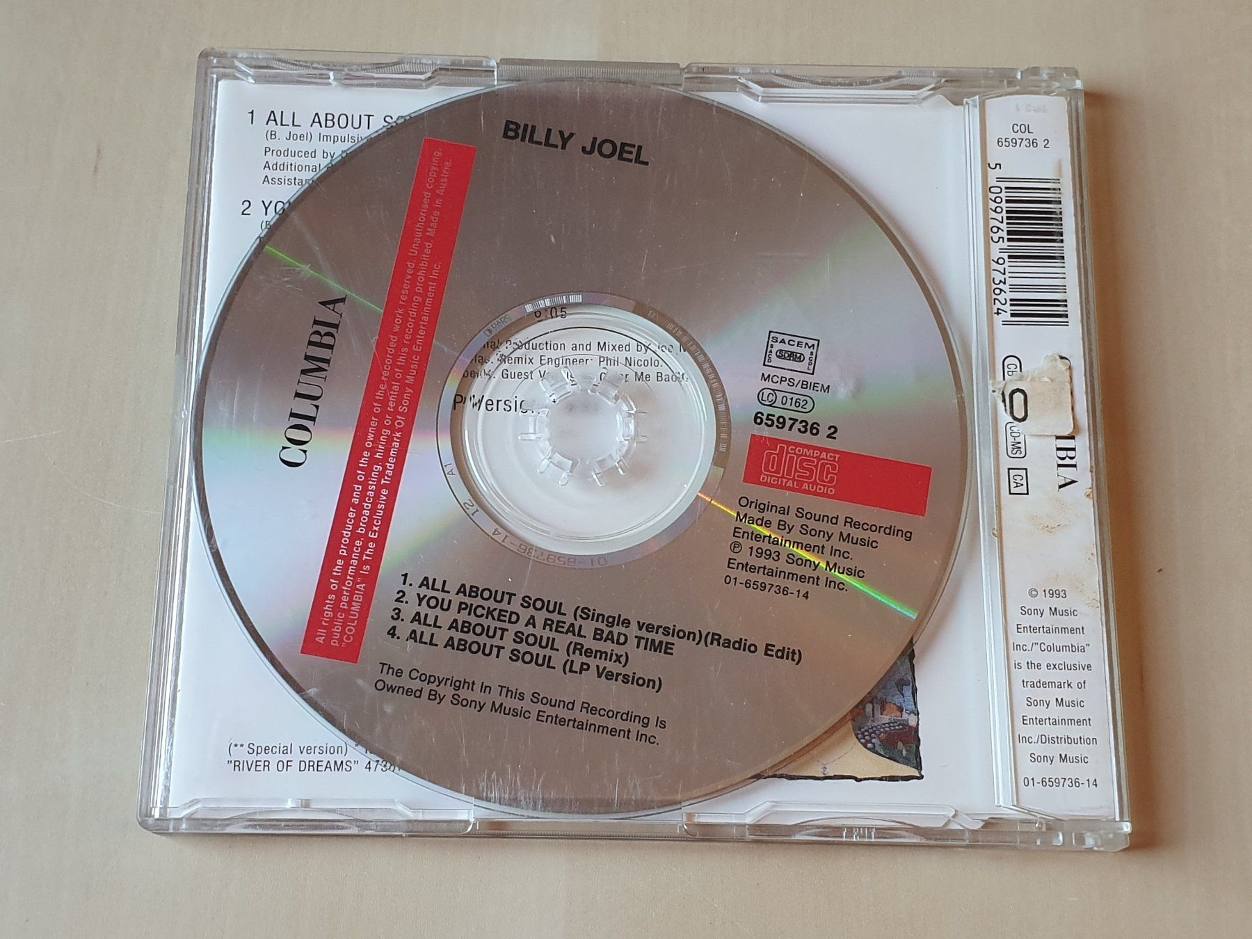 CDs: Billy Joel All about Soul – D'occasion à Stansstad par collectorsshop 1