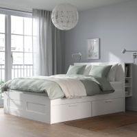 Bett Brimnes 140×200 mit Matratze (1 Jahr alt)