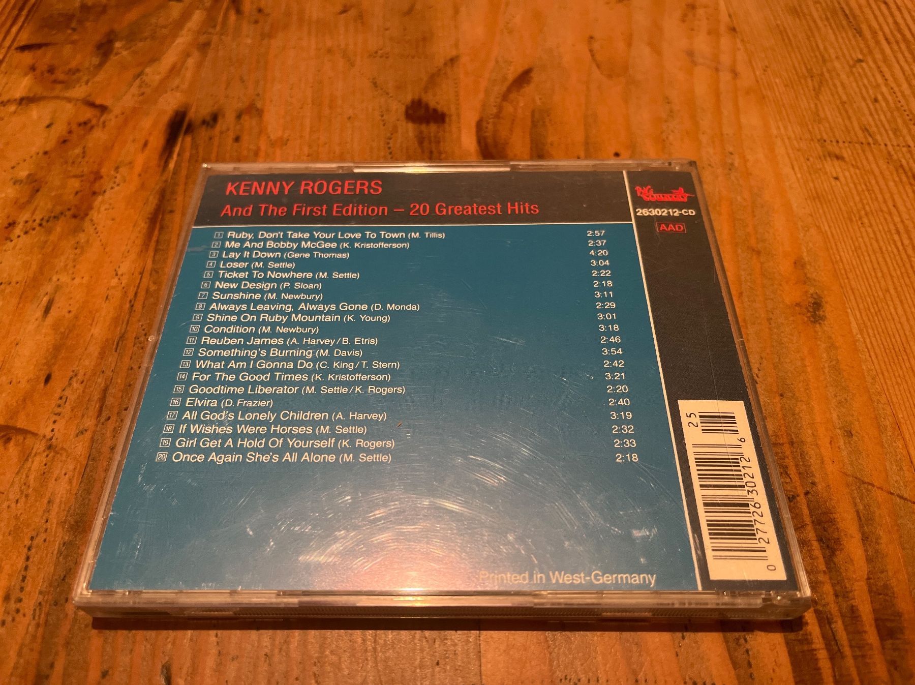 CD: Kenny Rogers CD - 20 Greatest Hits – Usato da Brugg AG venduto da corkycanada 1