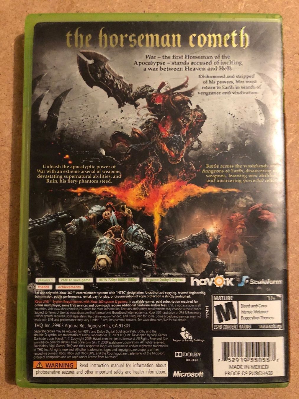 Giochi: Darksiders US für Xbox 360 – Usato da Kestenholz venduto da Mad18 1
