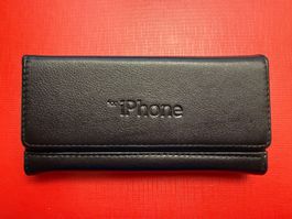 Neues schwarzes Lederetui für iPhone 5