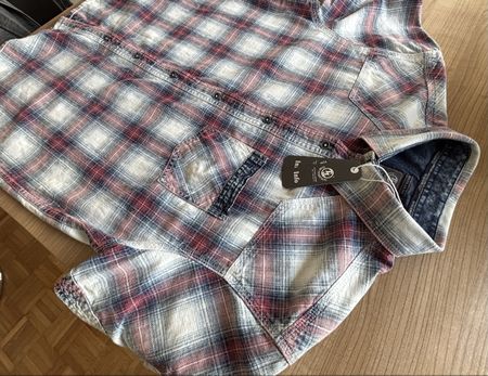 NEU** Modernes Vintage Kurzarmhemd - L - kariert
