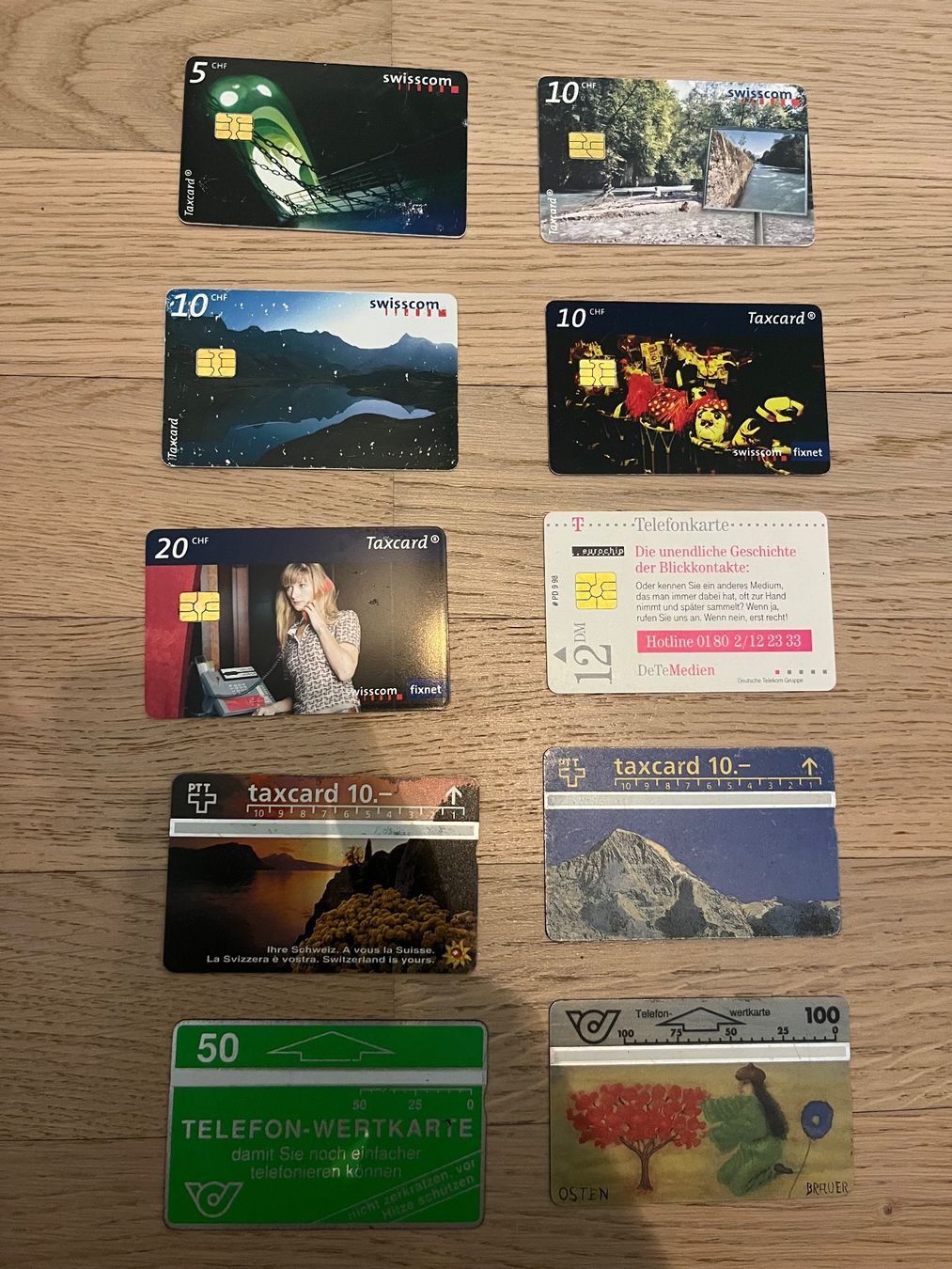 Schede telefoniche: Verschiedene Taxcard/Telefonkarten – Usato da Lohn-Ammannsegg venduto da Lea3009