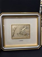 Rossini-PAESAGGIO Bild, 925er Silber, Winter-Szene, TOP!