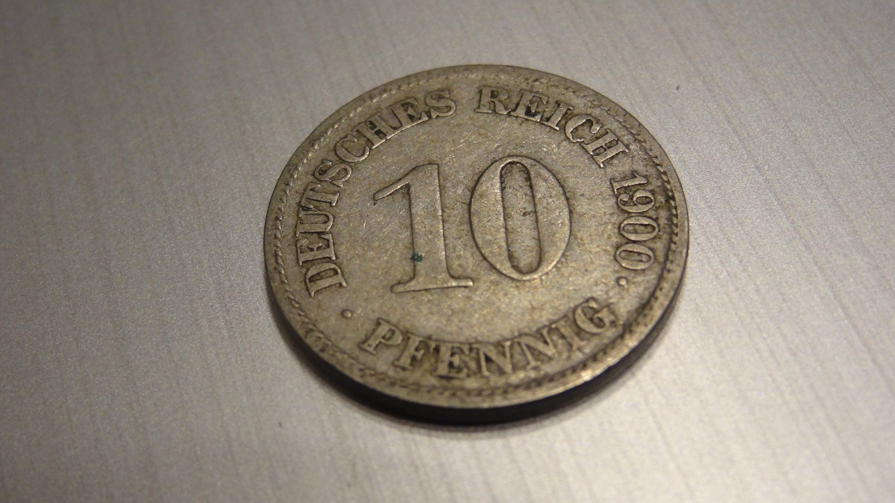 Alle Münzen: 1900 Deutsches Reich 10 Pfennig – Gebraucht aus Olten von pechsisa1