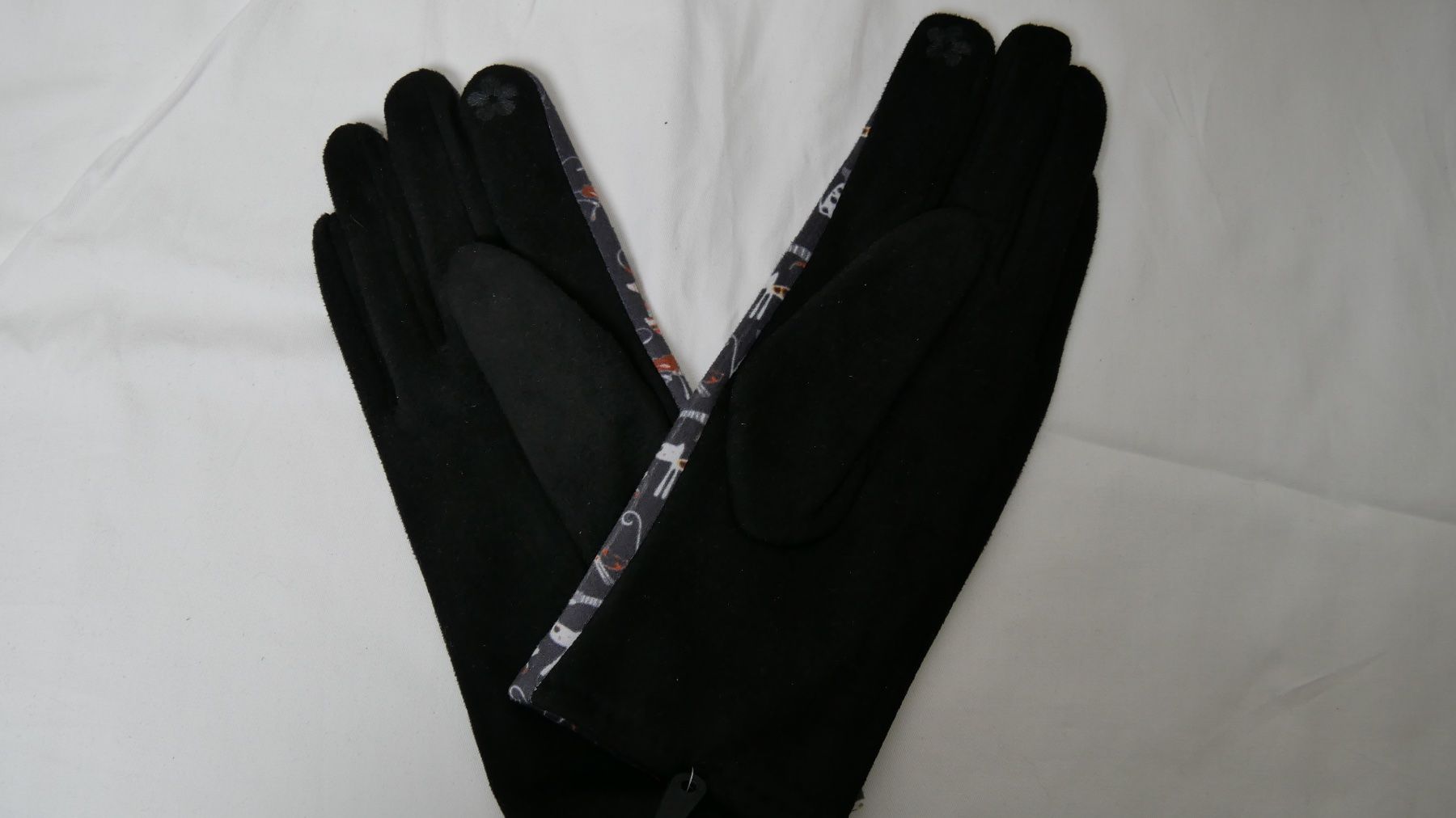 Guanti & manicotti: Handschuhe Katzen schwarz Screen Applikation – Nuovo (secondo la descrizione) da Zürich venduto da julia_vina 3