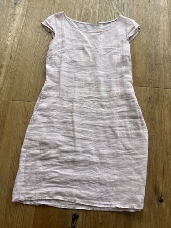 Sommerliches Leinenkleid, Grösse S, zartrosa, neuwertig!
