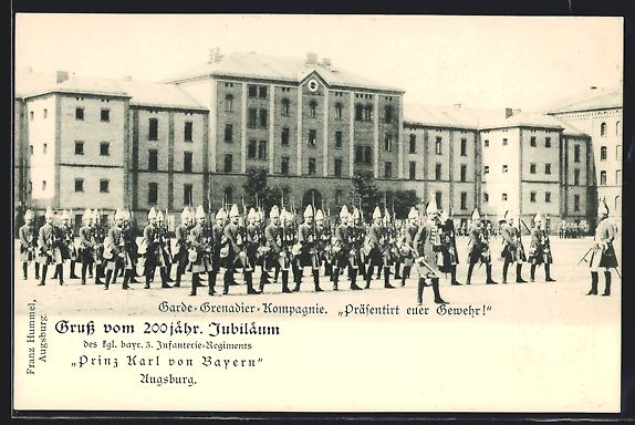 Cancelleria postale: Augsburg, 200 jähr. Jubiläum des kgl.  – Usato da Berlin venduto da bartko-reher
