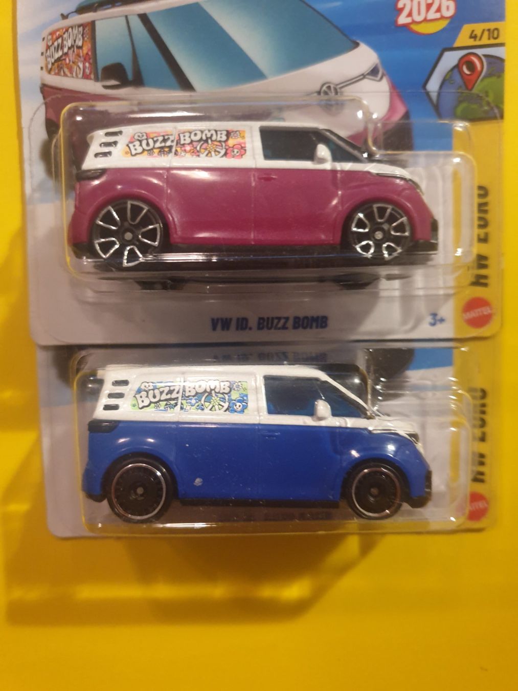 Hot Wheels Modellini d'auto: 2 x Hot Wheels VW ID. BUZZ BOMB – Nuovo e nell'imballaggio originale da Oftringen venduto da Rotor 1