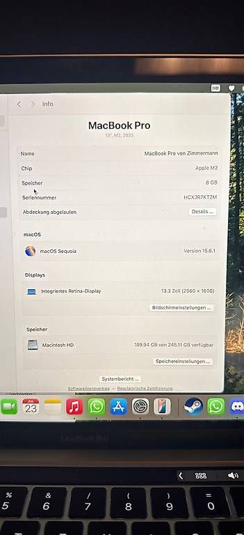 Notebook: Macbook Pro 13' 2022 – Usato da Thun venduto da sim_nc7g 2