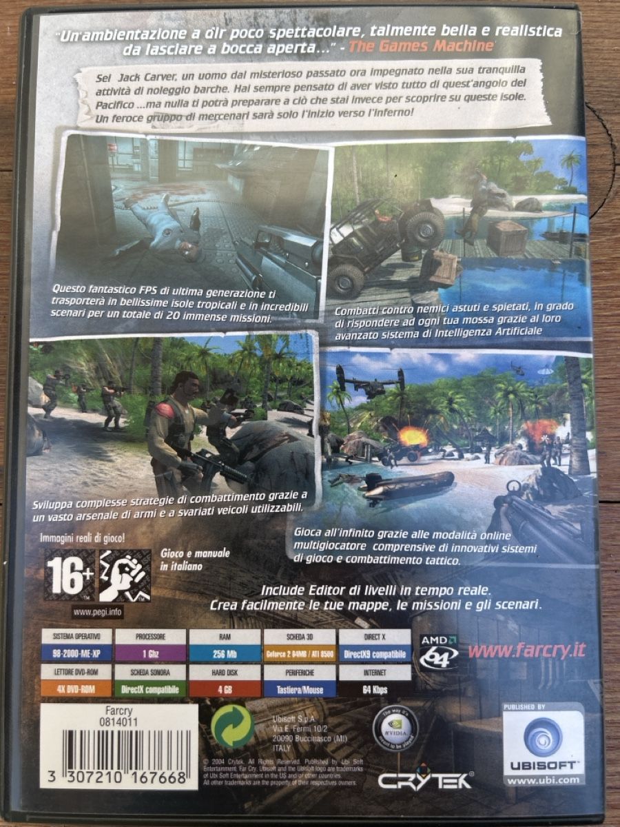 Giochi: Far Cry gioco PC CD-ROM Crytek Ubisoft – Usato da Caslano venduto da iguidice01 1