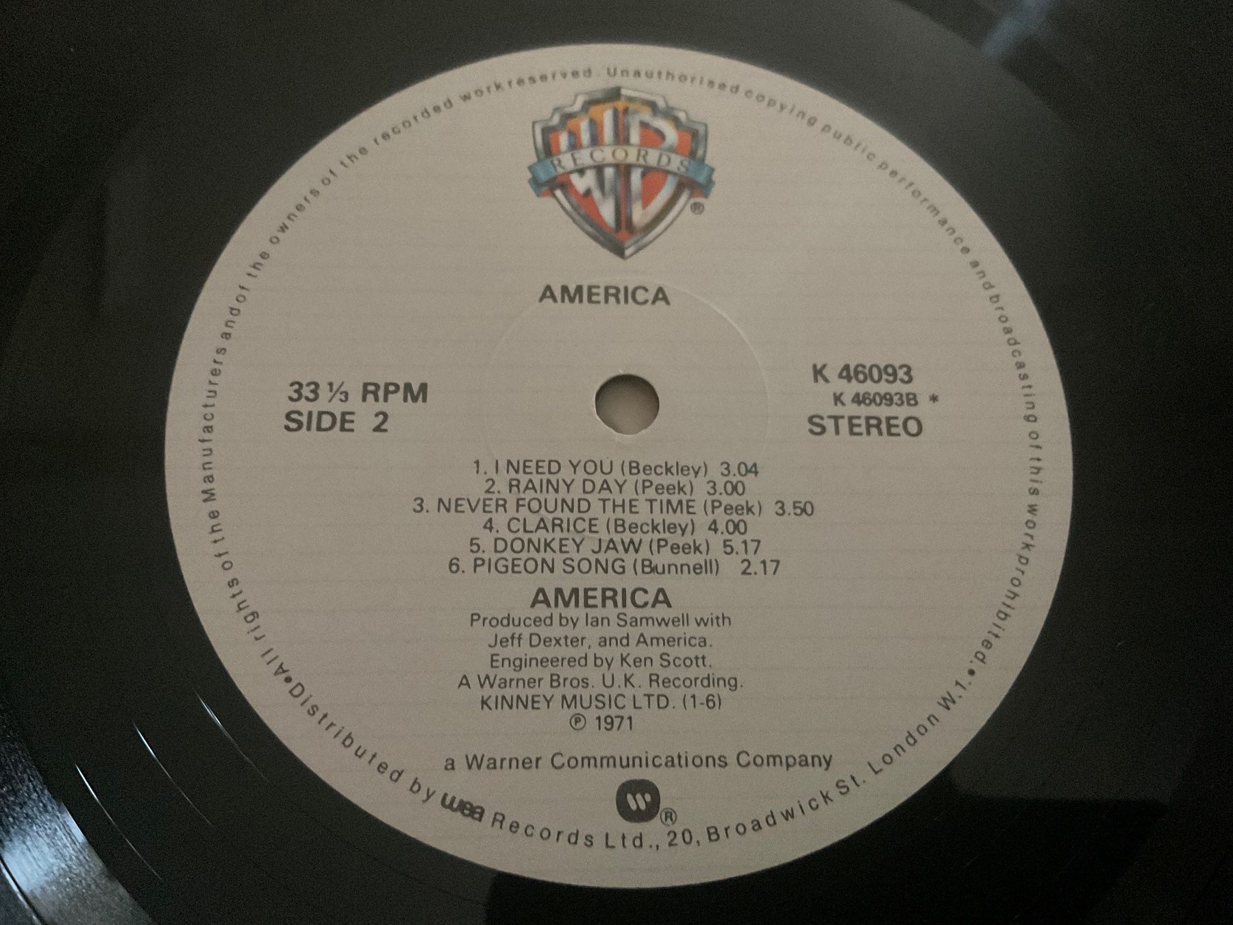 Dischi in vinile: America LP – Usato da Delémont venduto da vinylfreak01 3