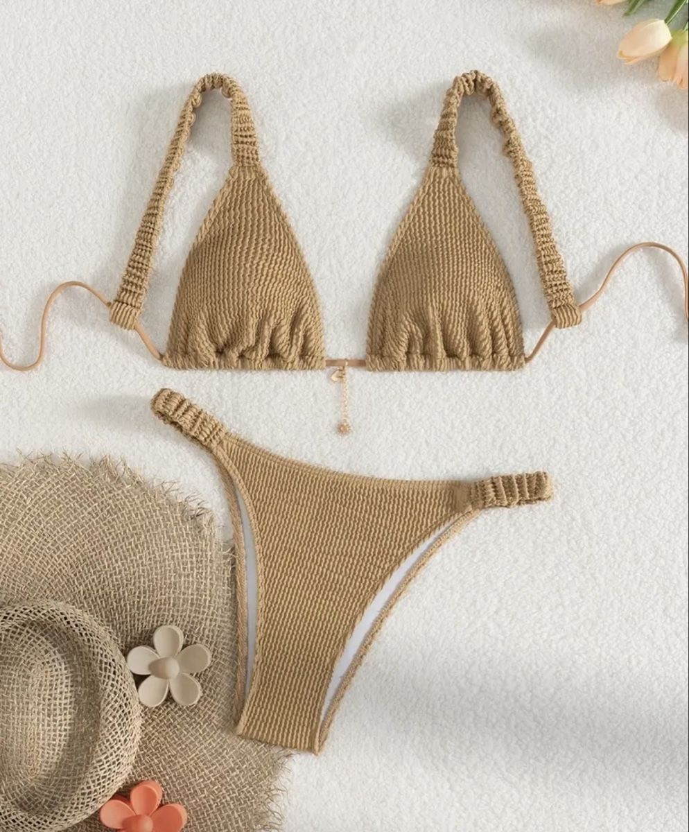 Costumi da bagno & Bikini: 💥SALE!! Bikini Beige Struktur Gr. S – NEU – Gratis Versand – Nuovo e nell'imballaggio originale da Gockhausen venduto da van_82kh 2