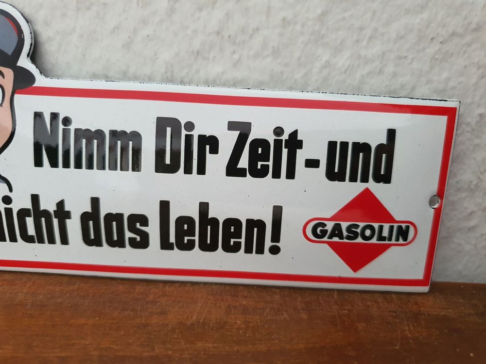 Reproduktion Vintage Benzin/Motoröl Schilder, Rund 30,5 Cm Durchmesser, Retro Metallschilder Für Garage Mann Höhle Bar
