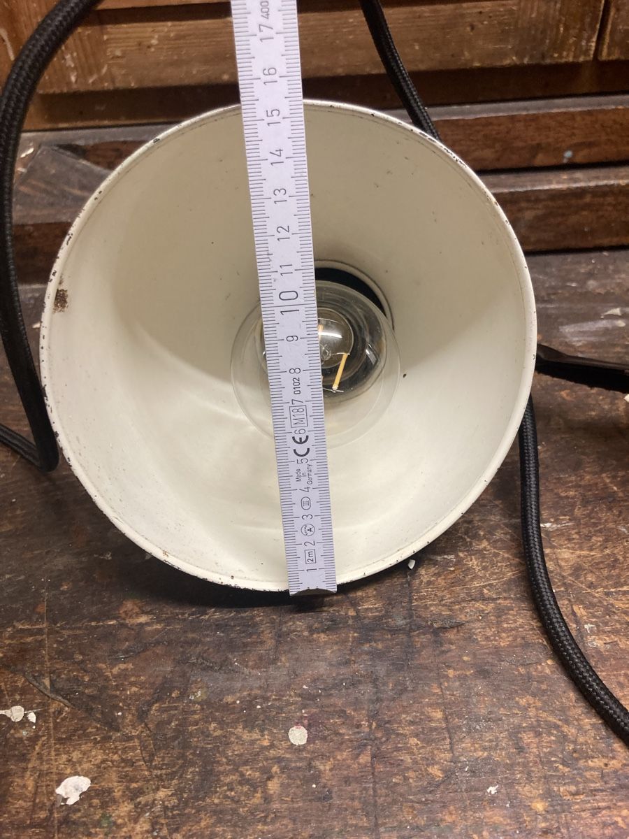 Kaiser Lampade: Kaiser Idell Scherenlampe schwarz, Stoffkabel, CH-Stecker – Usato da Schaffhausen venduto da Mano99 8