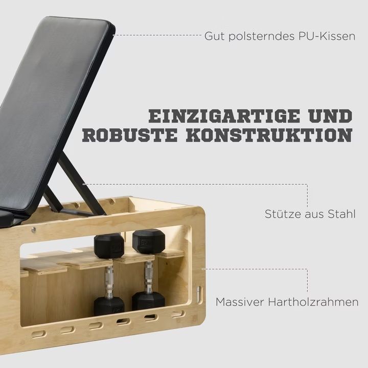 Hometrainer: Multifunktionsbank mit Hantelablage neuwertig – Usato da Zürich venduto da SulZa 3