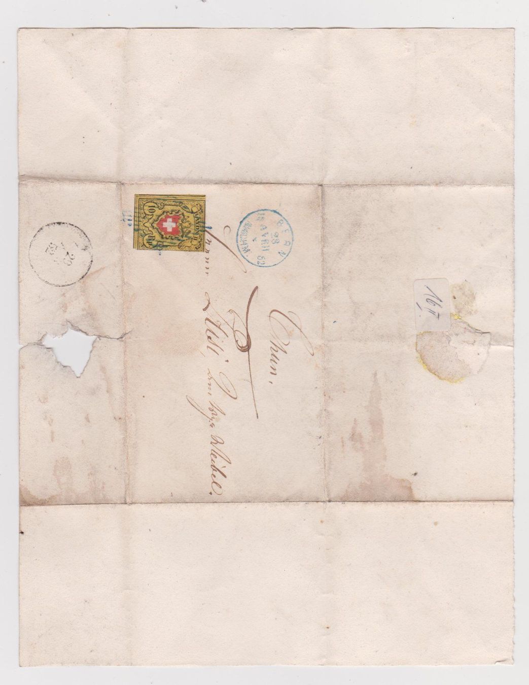 Alle Briefmarken: Lettre 1852 avec timbre Rayon II – Gebraucht aus Pailly von jme99 3