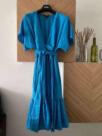 Neu Kleid von Lauren Ralph Lauren 100% Leinen